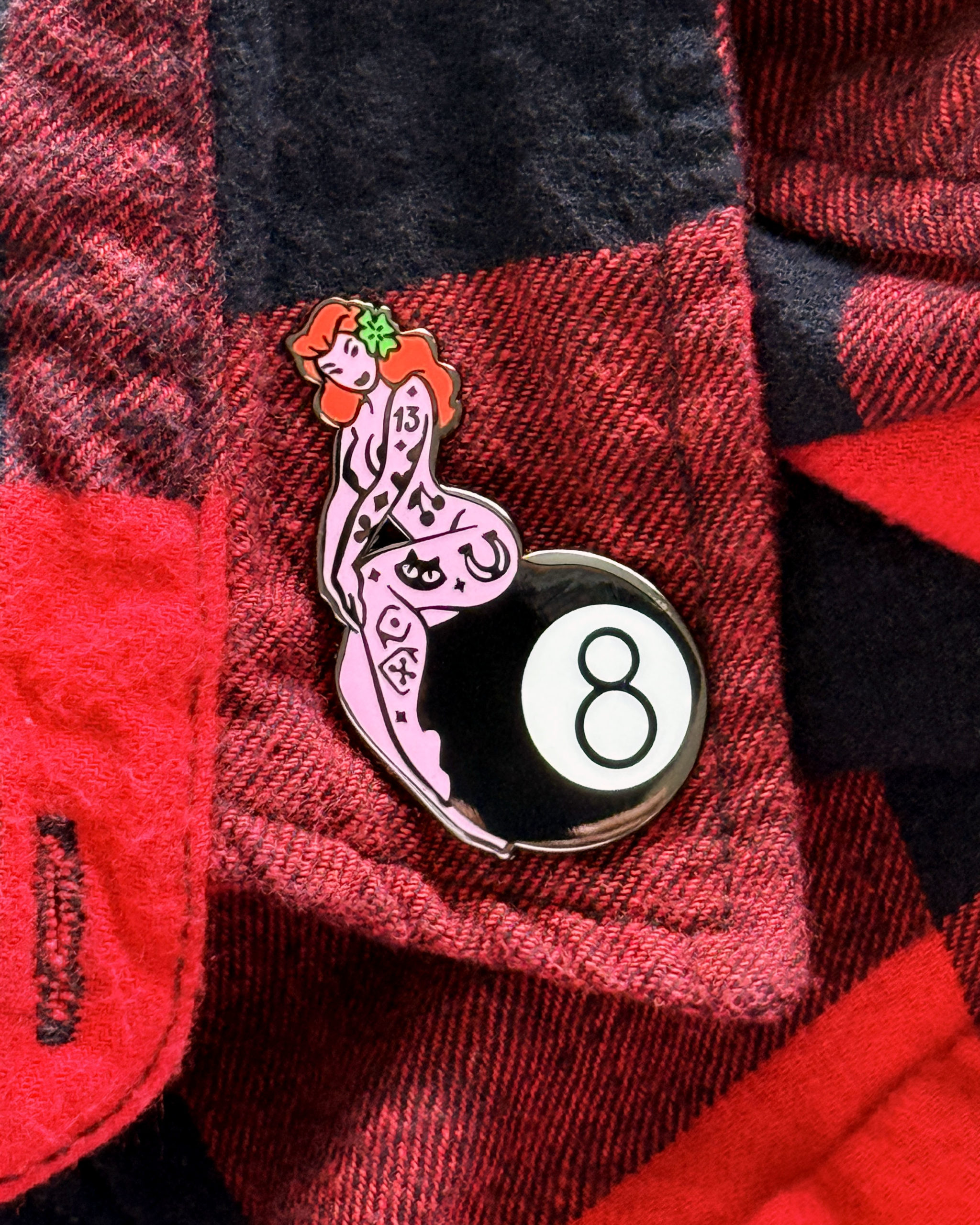 New exclusive added: Yesterdays — 8-Ball Pin-up Pin