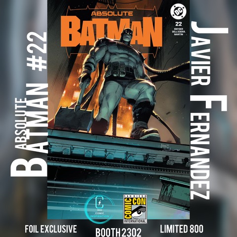 New exclusive added: Comic Inspiration — Absolute Batman #22 – Javi Fenendez & Belen Ortega Trade Foil Connecting Cover
