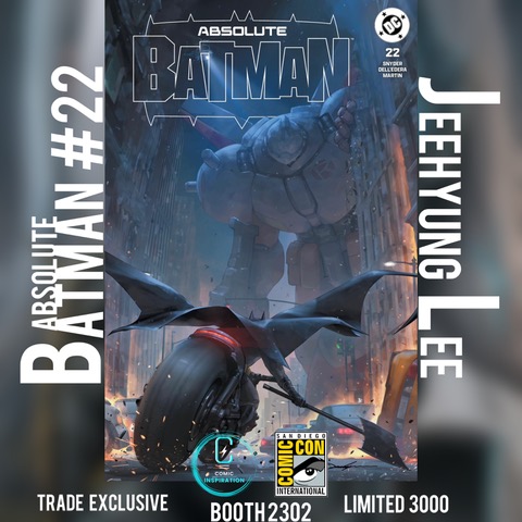 New exclusive added: Comic Inspiration — Absolute Batman #22 – Jeehyung Lee Trade Cover