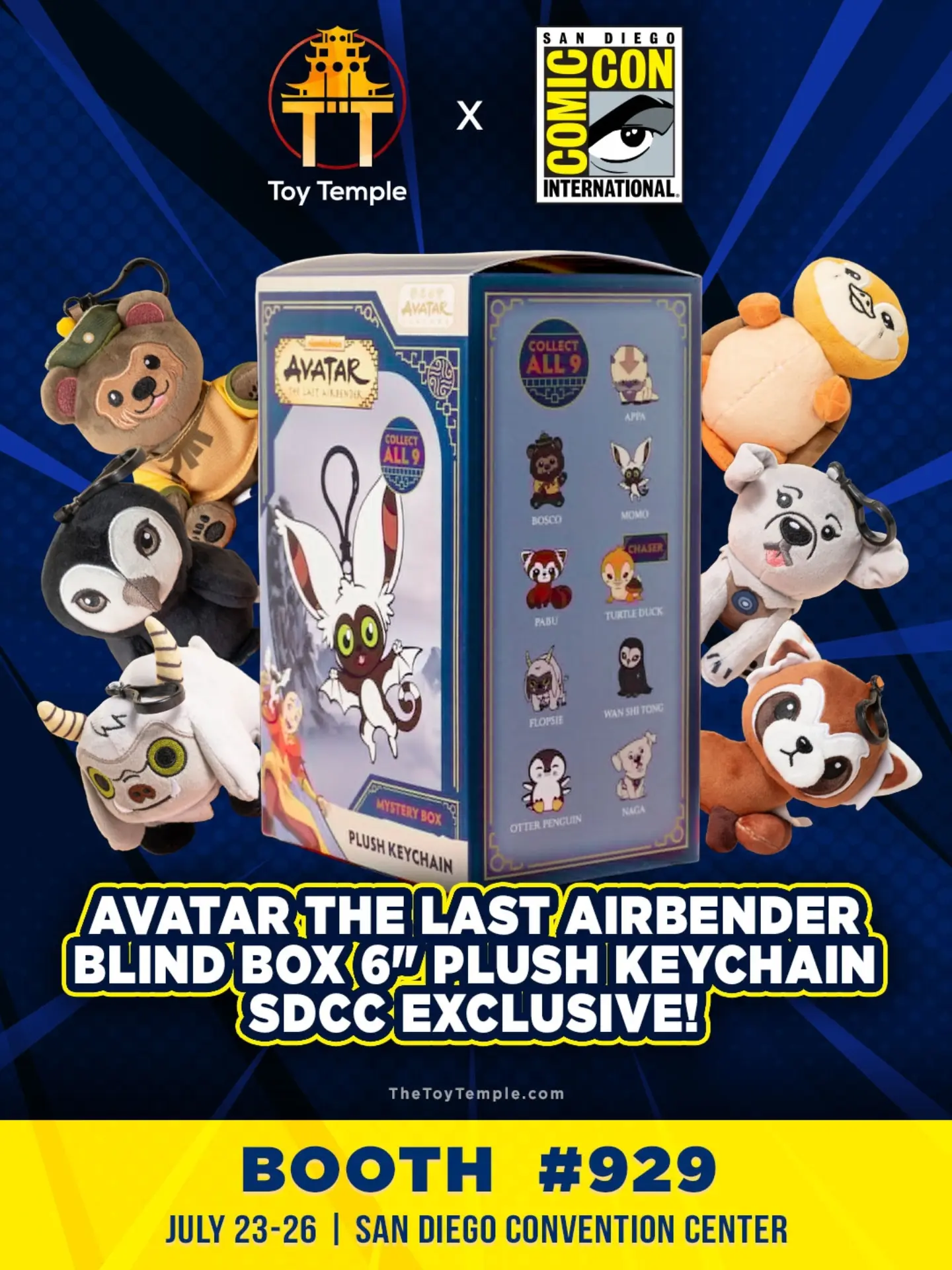 New exclusive added: Toy Temple — Avatar: The Last Airbender 6″ Plush Keychain Blind Box