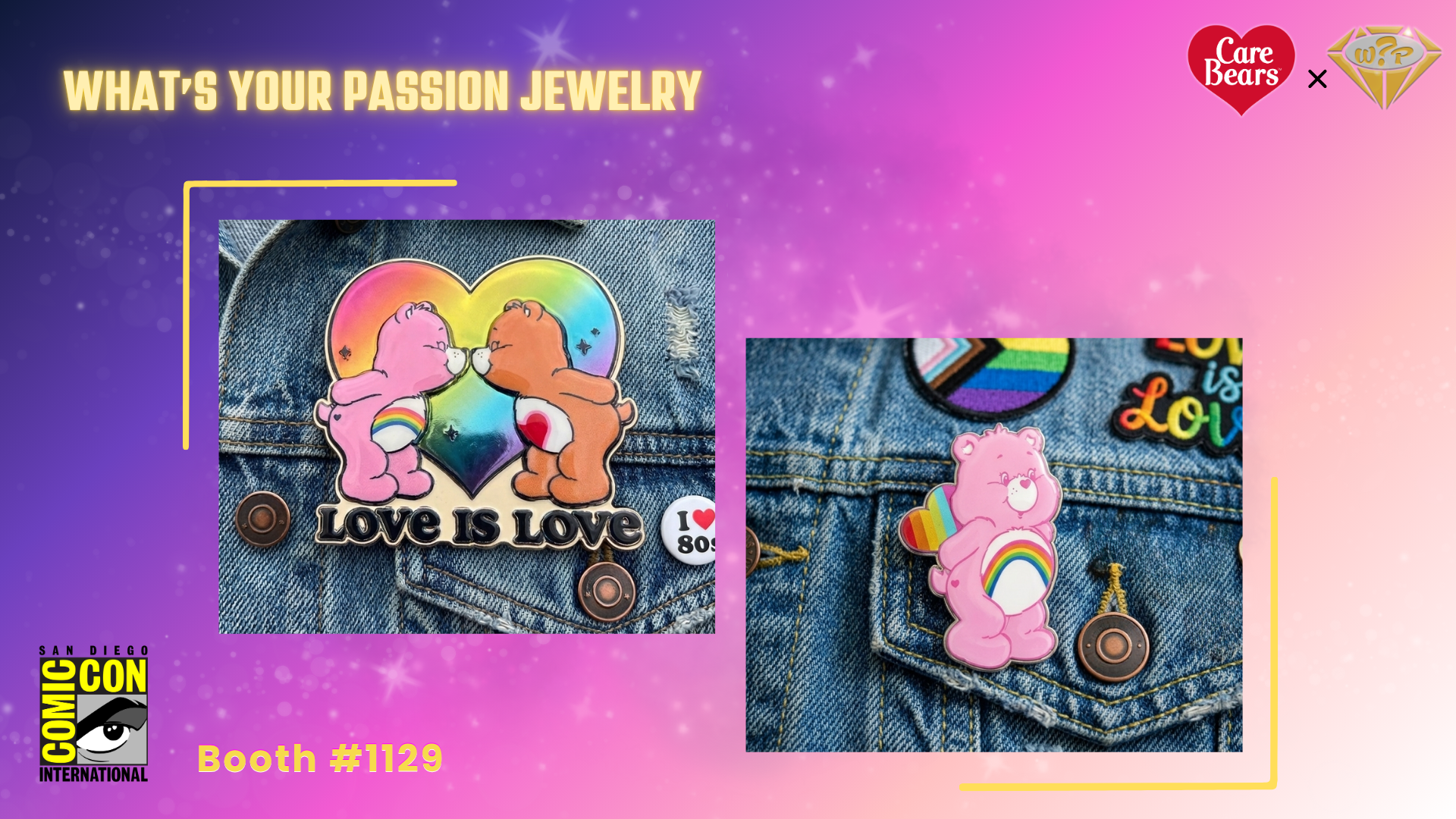 New exclusive added: What’s Your Passion Jewelry — Care Bears Pride Collection Pins