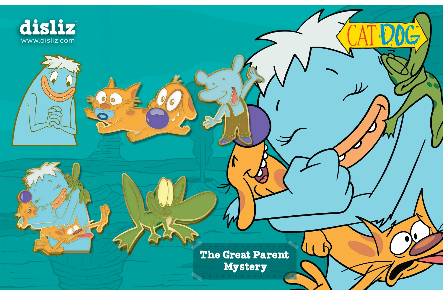 New exclusive added: Disliz — CatDog 'The Great Parent Mystery' Pin Set