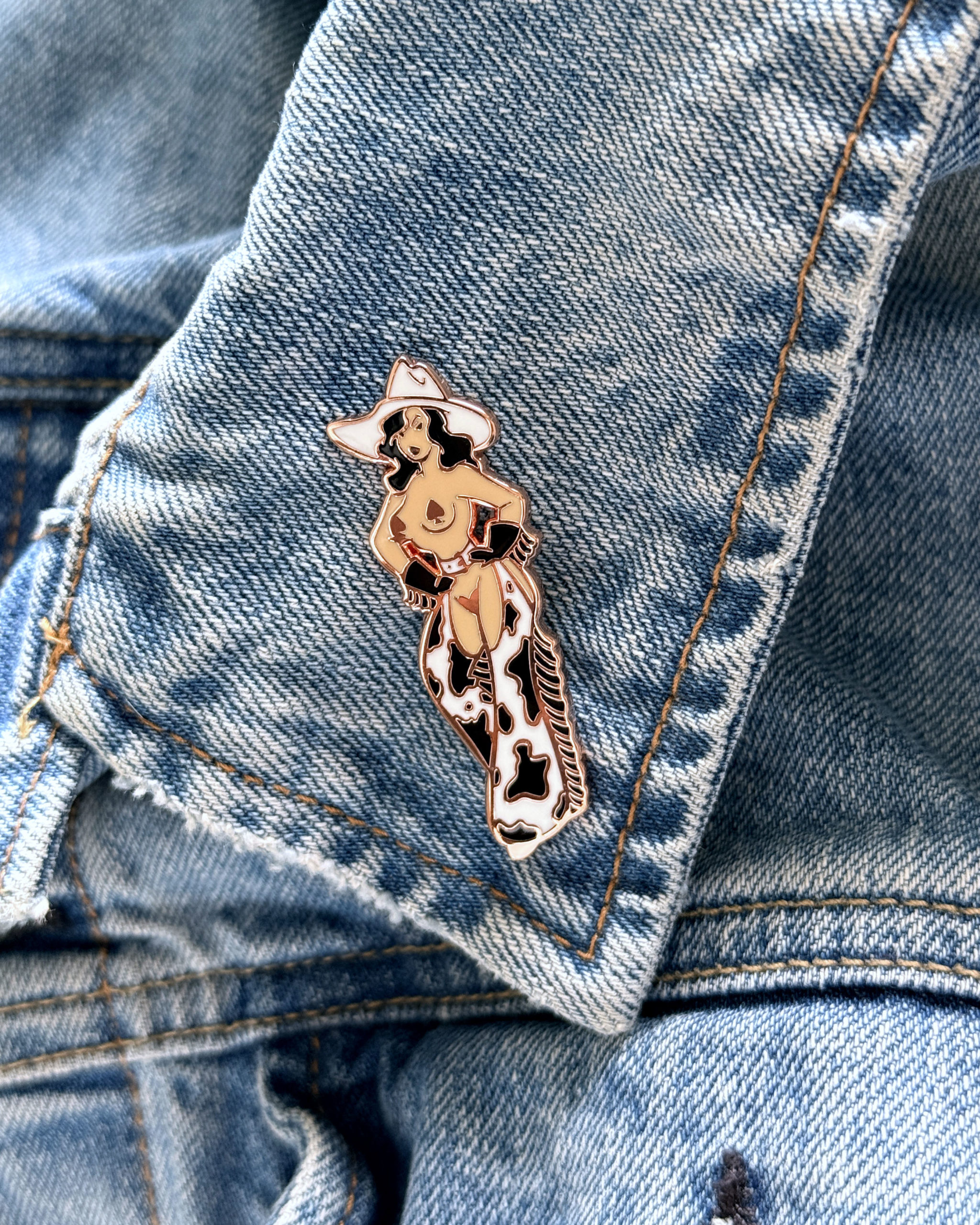 New exclusive added: Yesterdays — Cowboy Pin-up Pin
