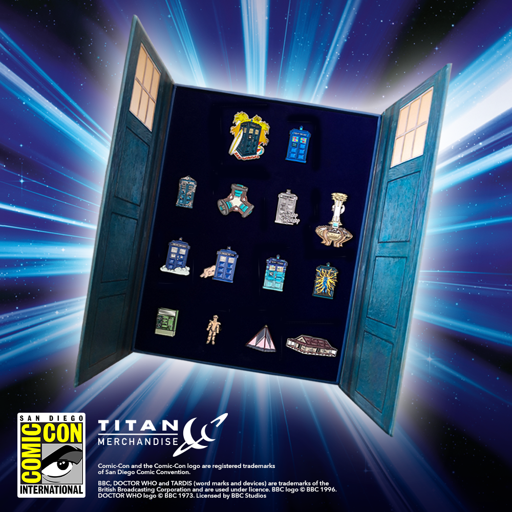 New exclusive added: Titan Entertainment — Doctor Who: Fourteen-Piece TARDIS Enamel Pin Collection Volume Three
