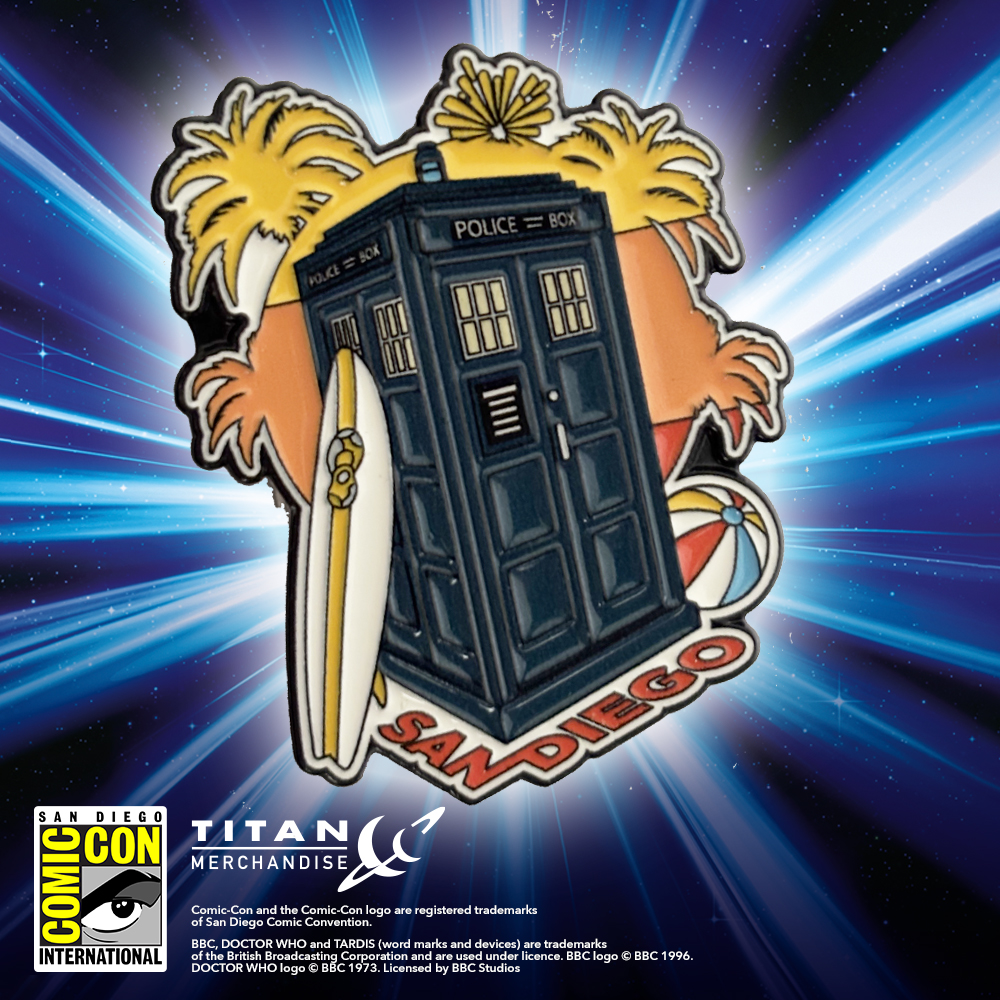 New exclusive added: Titan — Doctor Who: TARDIS Visits San Diego Enamel Magnet