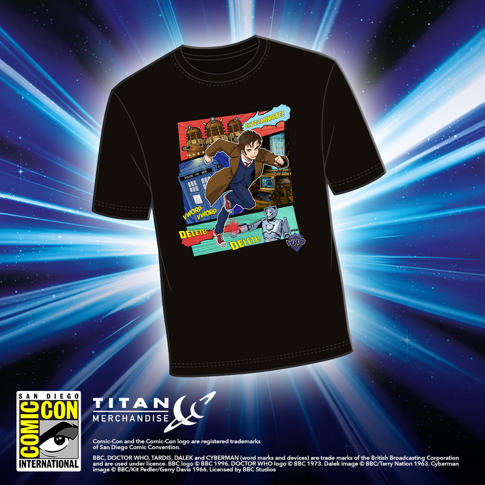 New exclusive added: Titan — Doctor Who: Tenth Doctor Manga T-Shirt