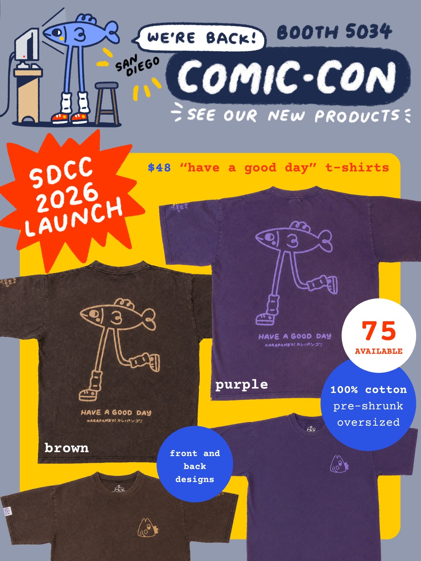 New exclusive added: Karepango — 'Have a Good Day' T-Shirts