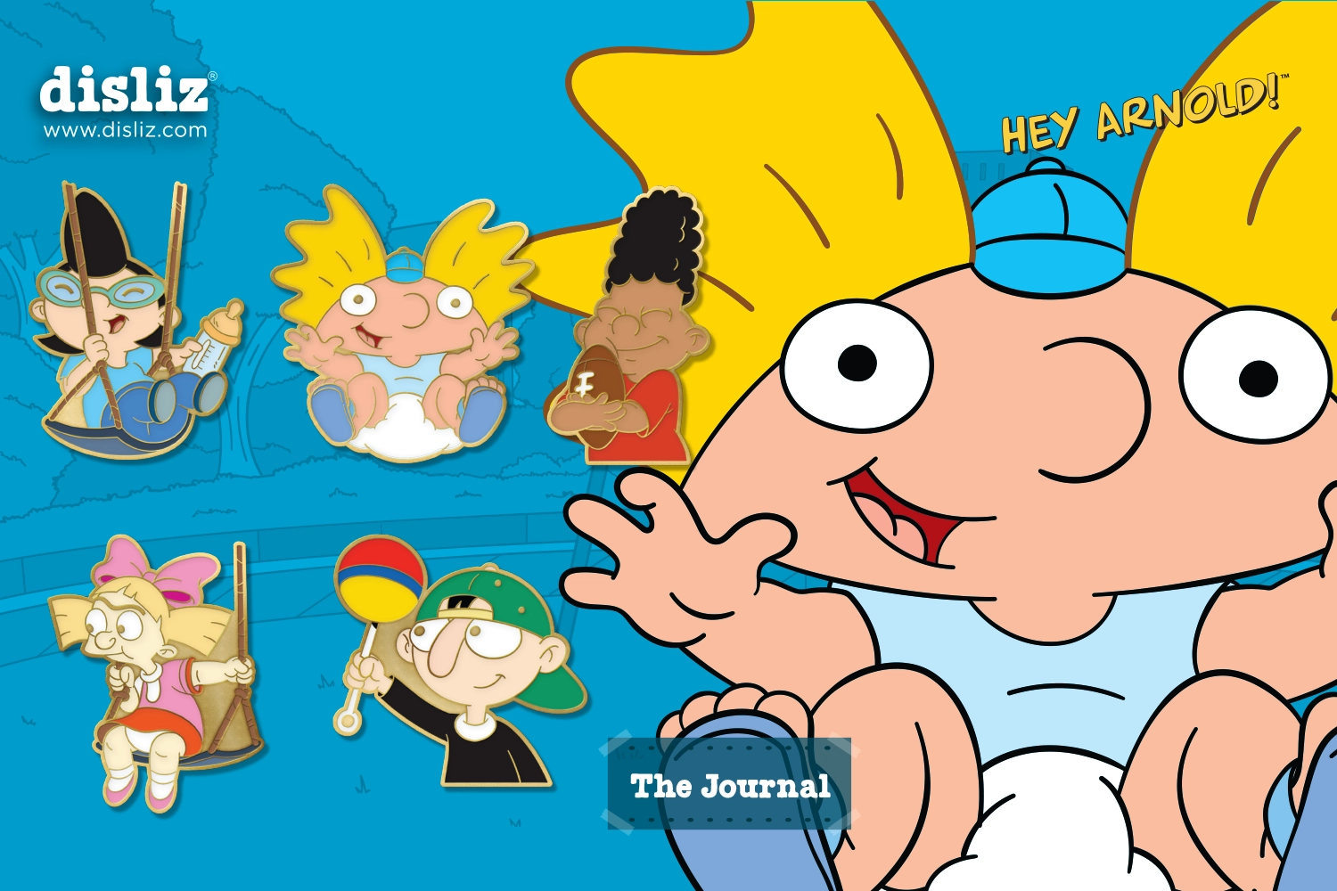 Pre-order or purchase link available: Disliz — Hey Arnold! 'The Journal' Pin Set