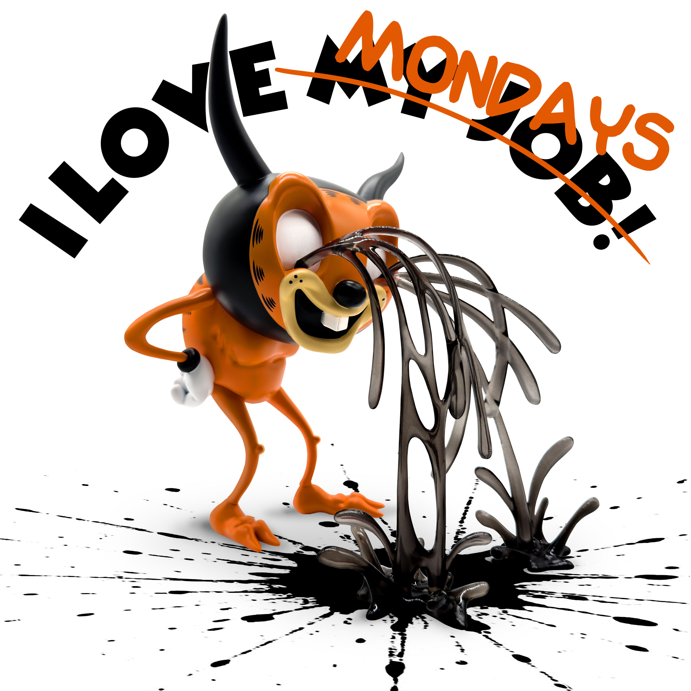 New exclusive added: Alex Pardee — I LOVE MONDAYS Vinyl Toy
