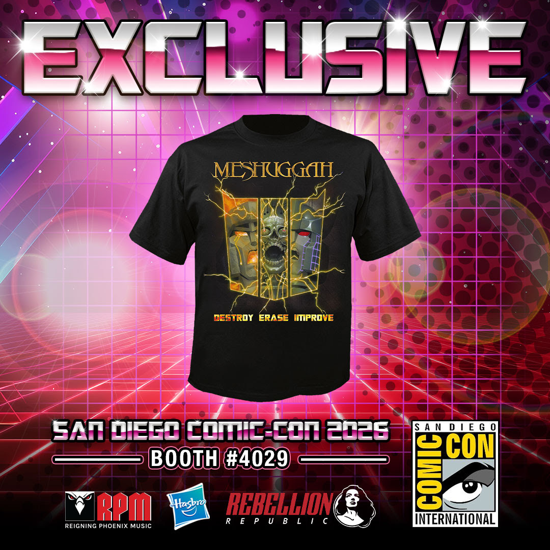 New exclusive added: Reigning Phoenix Music — MESHUGGAH x Transformers t-shirt