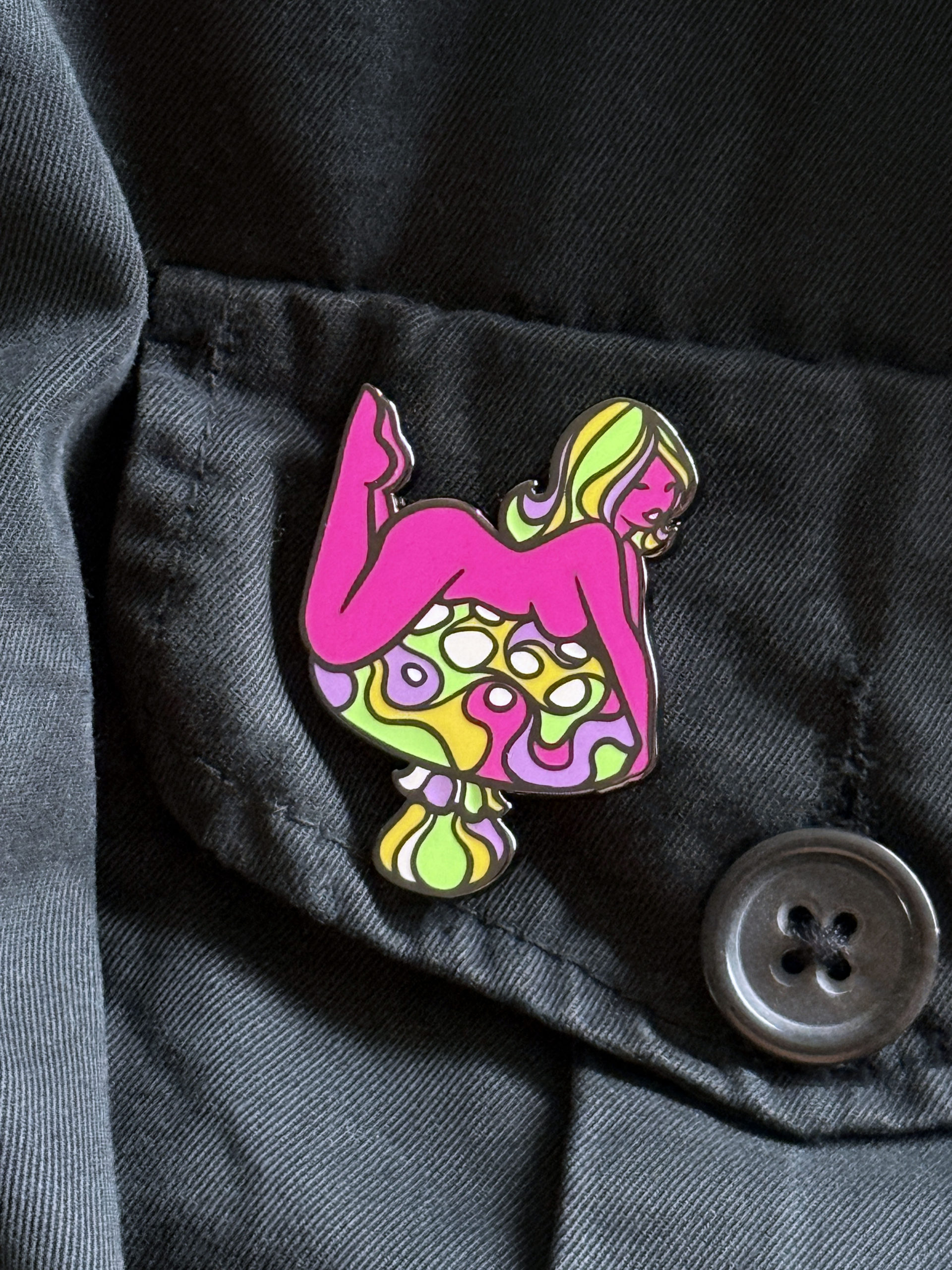 New exclusive added: Yesterdays — Mushroom Pin-up Pin