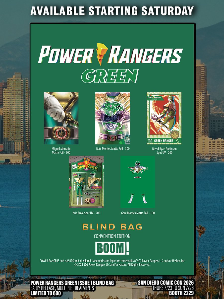 New exclusive added: BOOM! Studios — Power Rangers: Green #1 Blind Bag