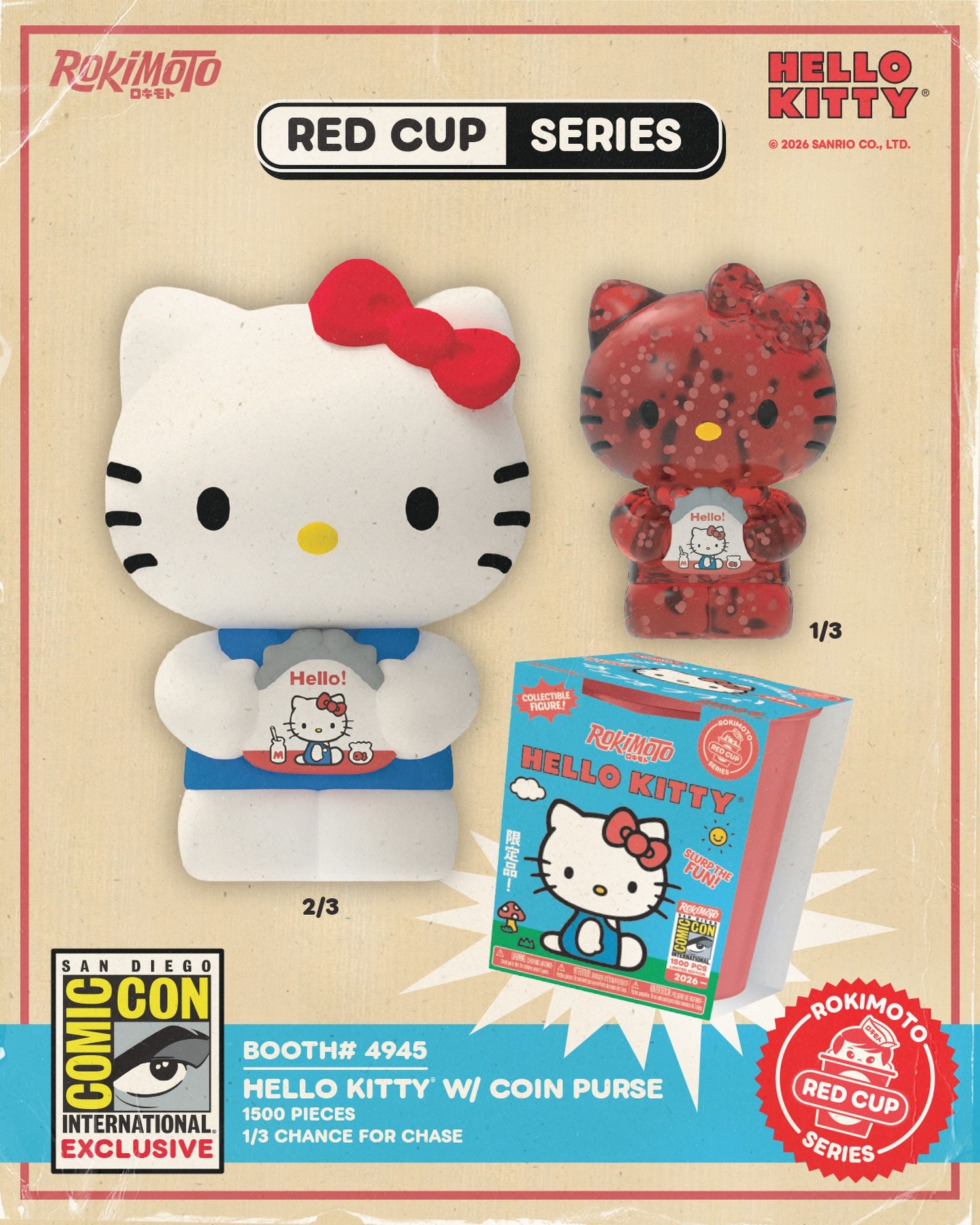New exclusive added: Rokimoto — Red Cup Series Hello Kitty