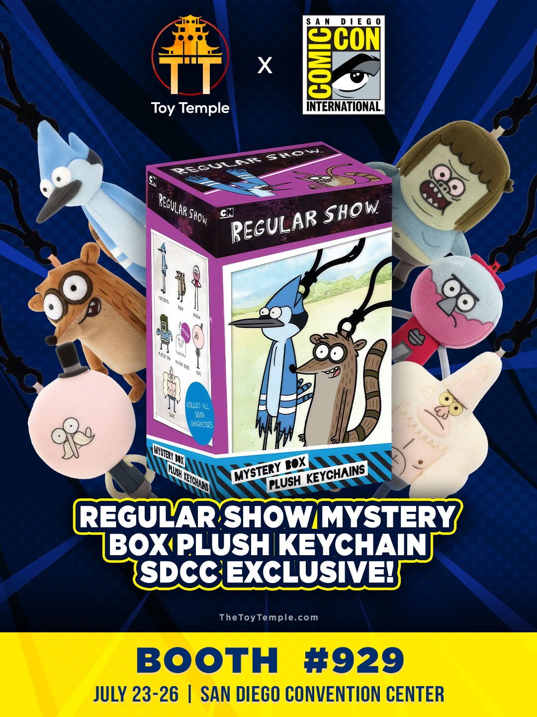 New exclusive added: Toy Temple — Regular Show 6″ Plush Keychain Blind Box