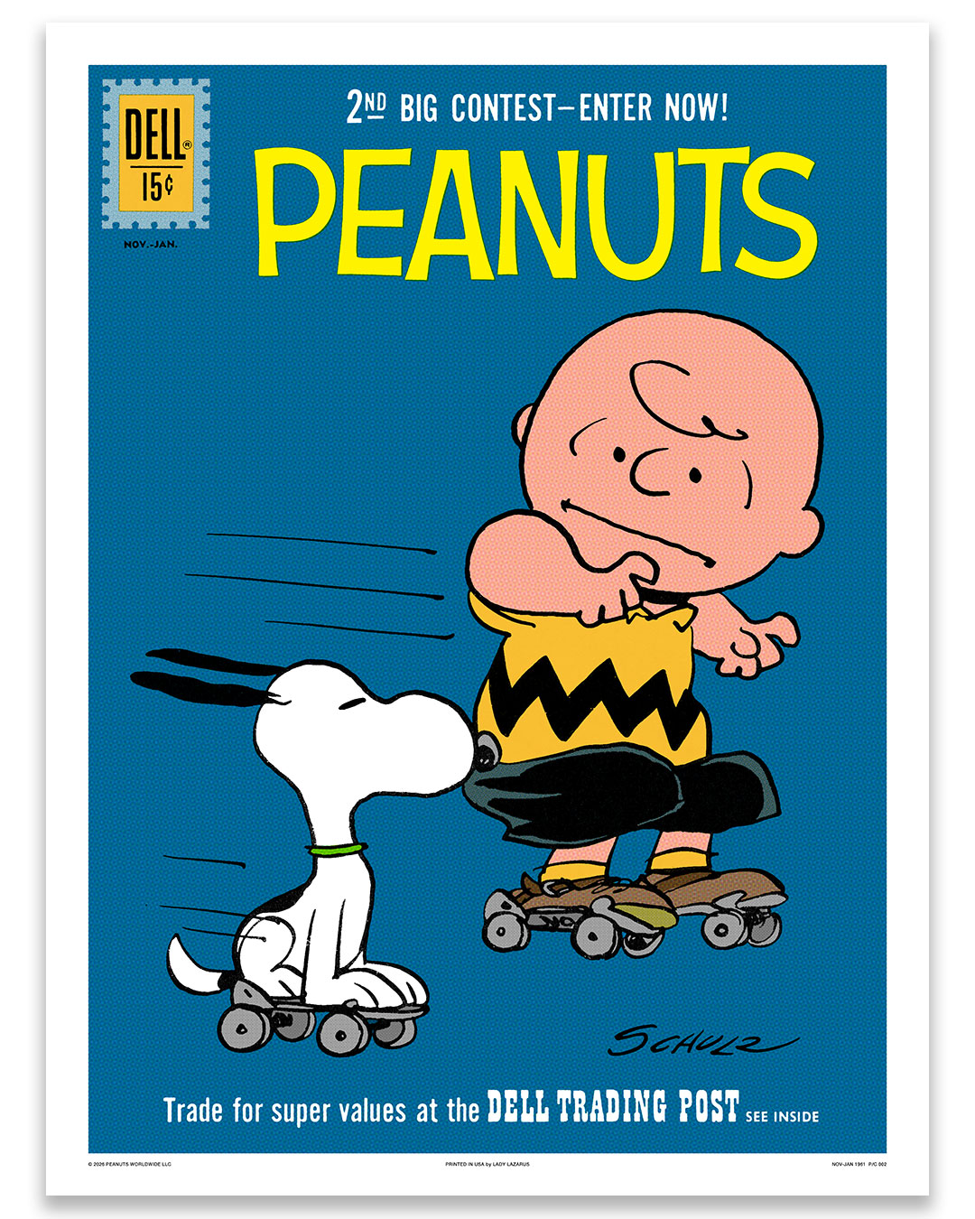 New exclusive added: Charles Schultz — Skate – Peanuts Issue 11, November 1961