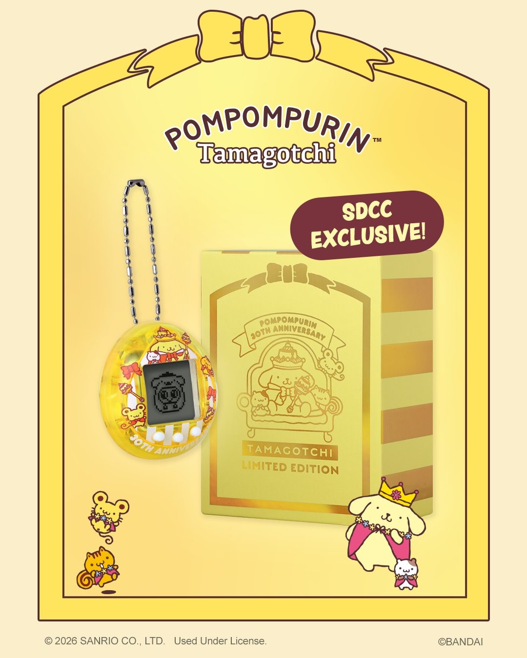New exclusive added: Bandai Namco — Tamagotchi 30th Anniversary Limited Edition Pompompourin Device