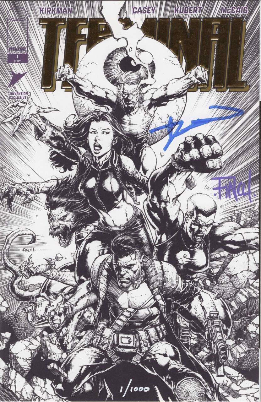 New exclusive added: David Finch & Robert Kirkman — Terminal #1 Gold Foil Convention Exclusive (Signed & Numbered)