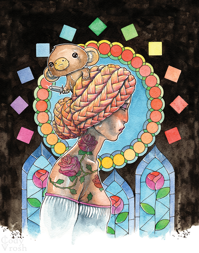 New exclusive added: Cody Vrosh — The Protector of the Rose Art Print