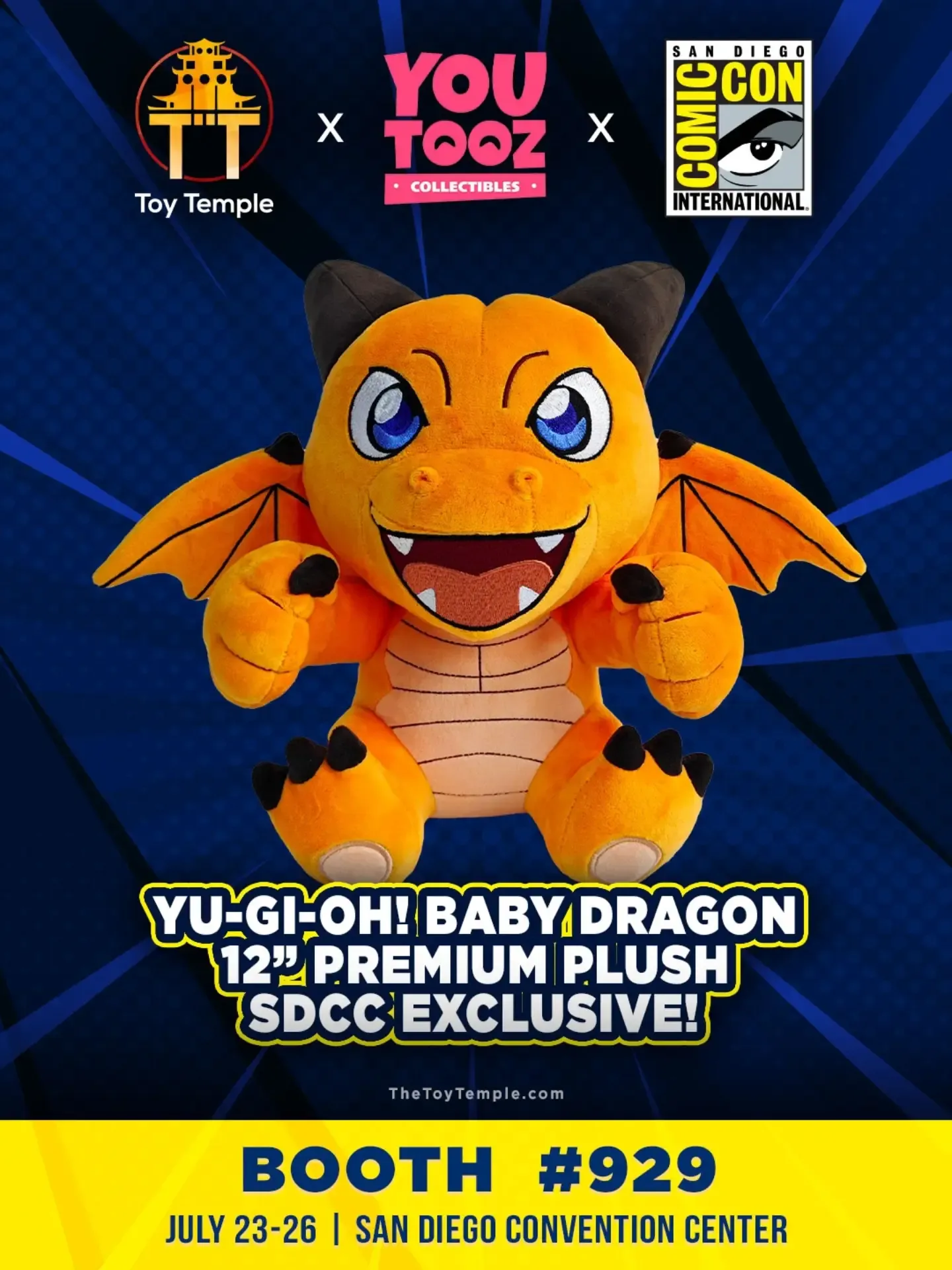 New exclusive added: Toy Temple — Yu-Gi-Oh! Baby Dragon 12” Premium Youtooz Plush