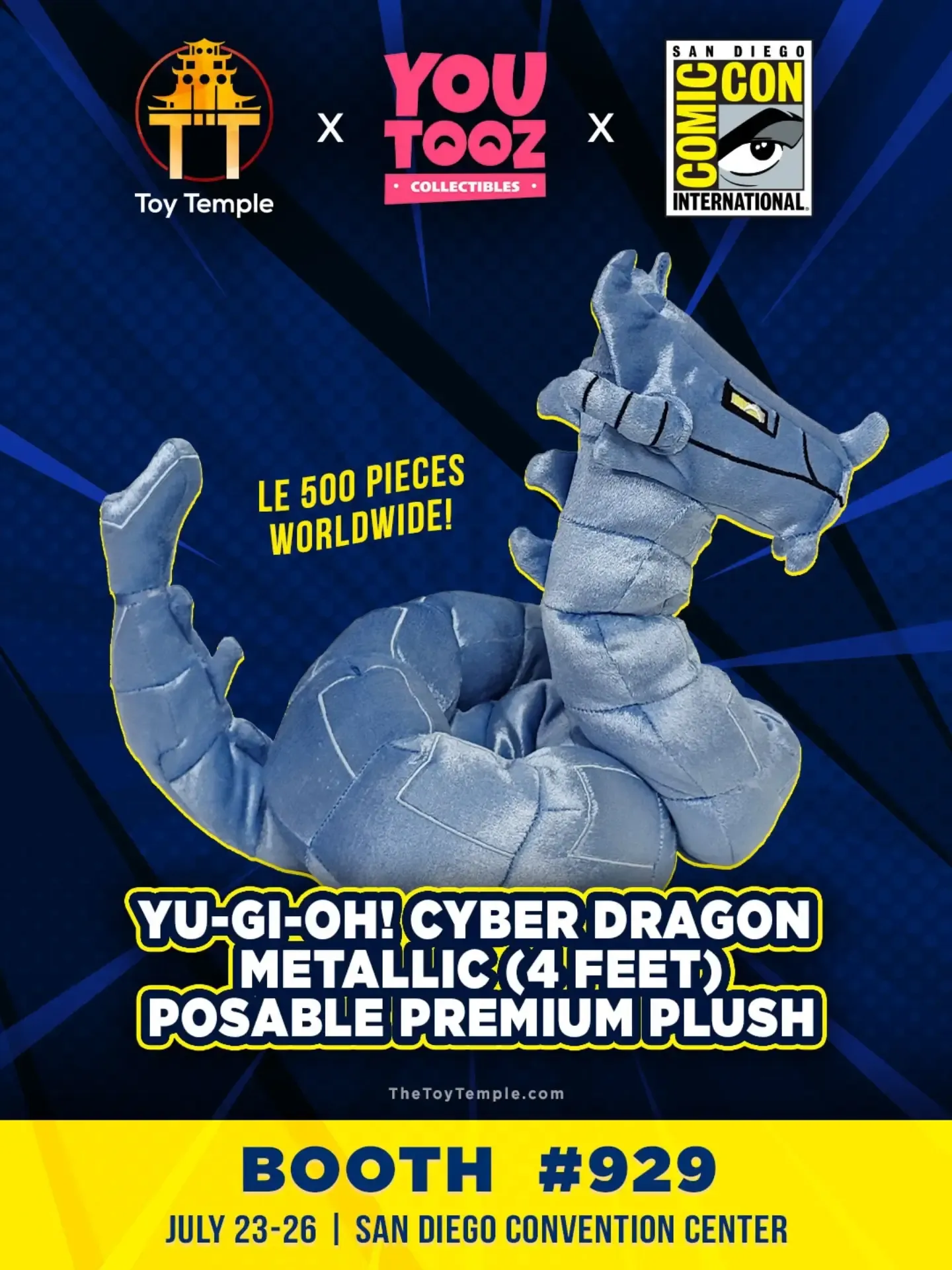 New exclusive added: Toy Temple — Yu-Gi-Oh! Cyber Dragon Youtooz Plush