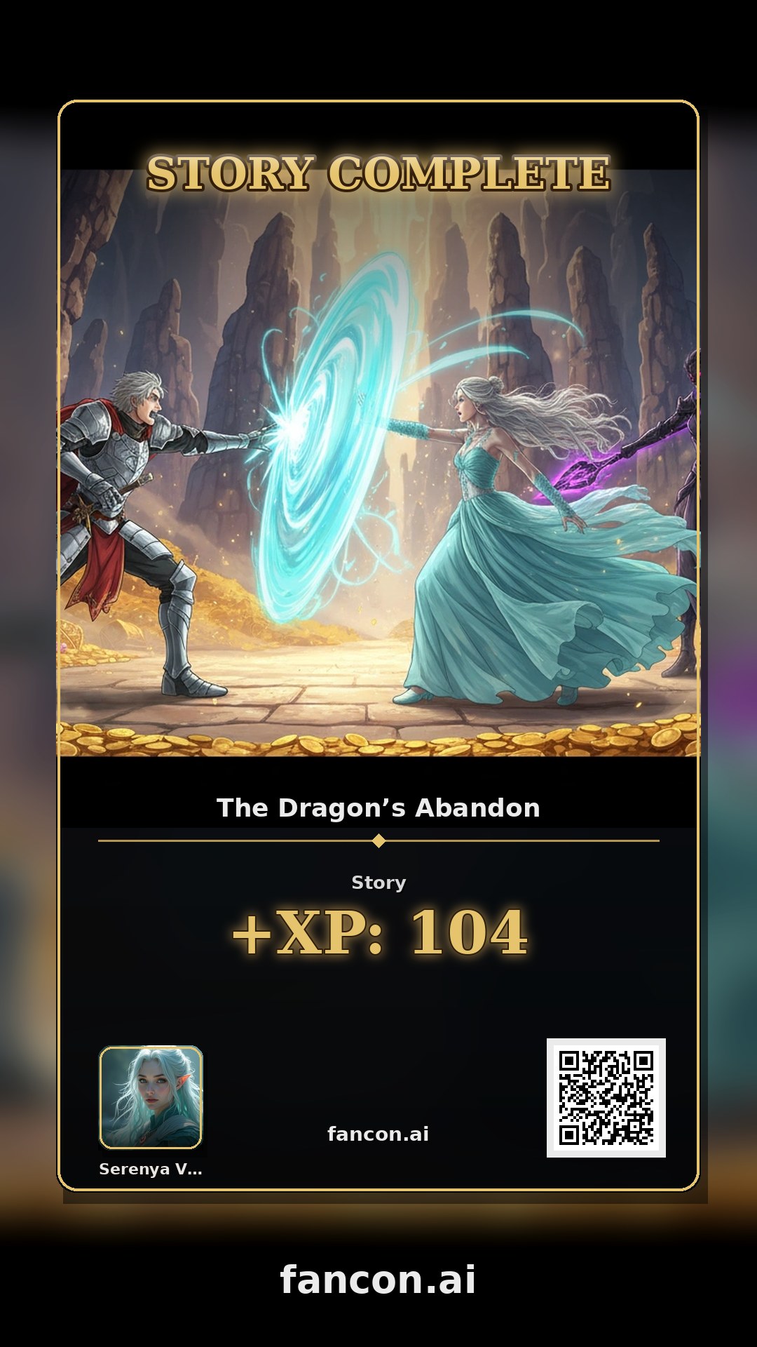 serenya vale completed The Dragon’s Abandon