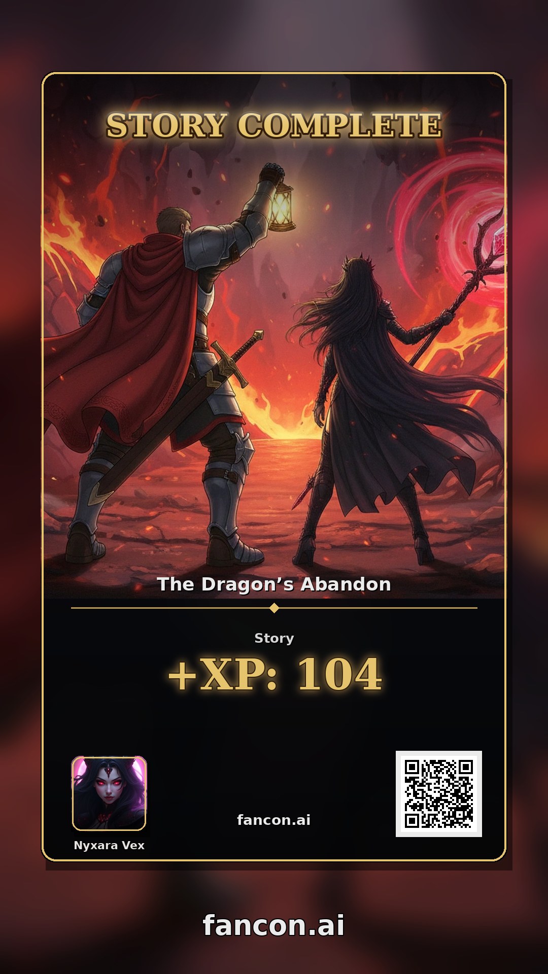 nyxara vex completed The Dragon’s Abandon