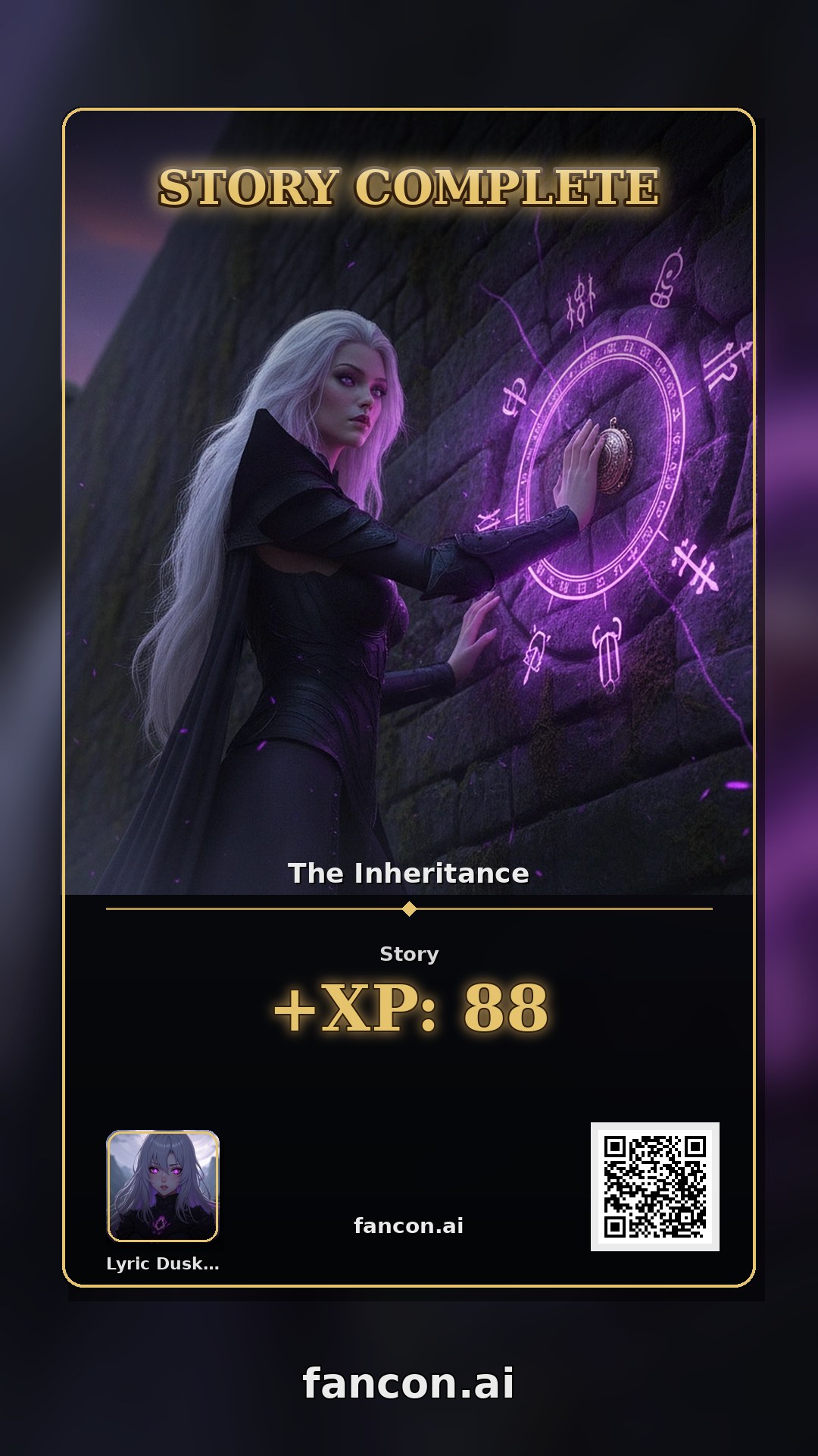 lyric duskbane completed The Inheritance